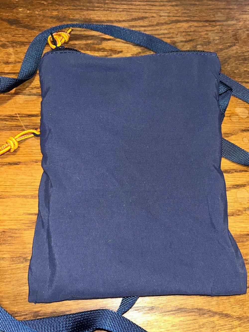 L.L. Bean Navy Belt/Crossbody Pouch with Multicolor Trim - Picture 6 of 6